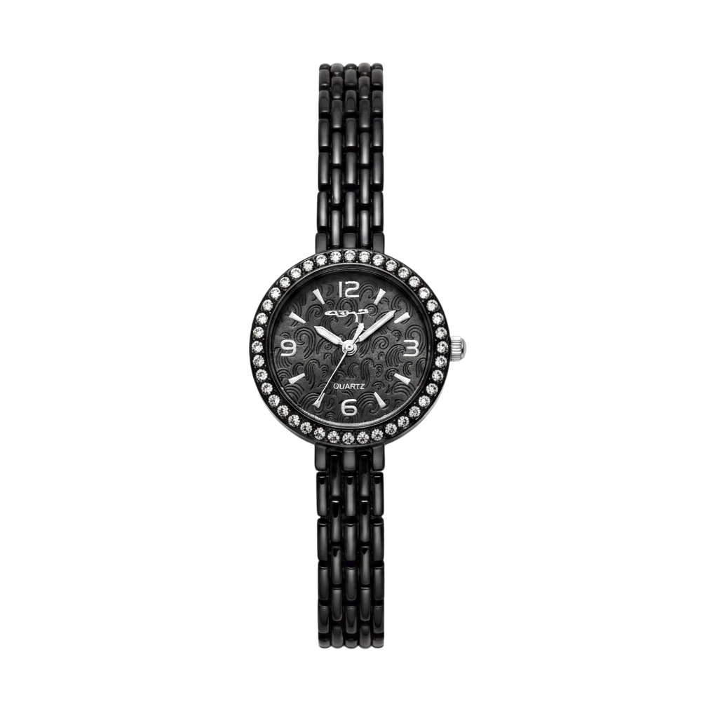 Luxury Black Bracelet Watch for Women